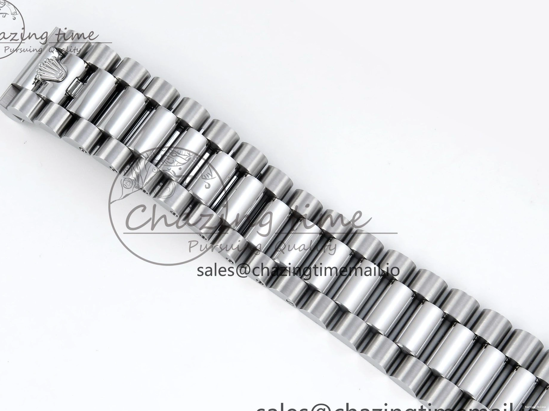 0123 OnTrend Day Date 40 SS 228239 Noob 1:1 Best Edition Black Crystal Dial on President Bracelet A2836 (Gain Weight) 807